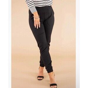 SPANX The Perfect Pant Ankle Joggers Womens Size 1x Black Pockets Stretch